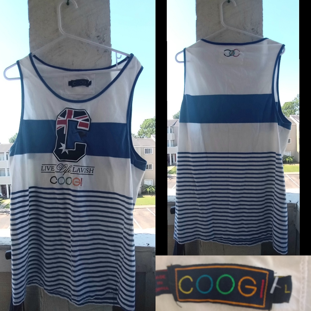 Vintage COOGI Australian Tank Top Kangaroo Embroid